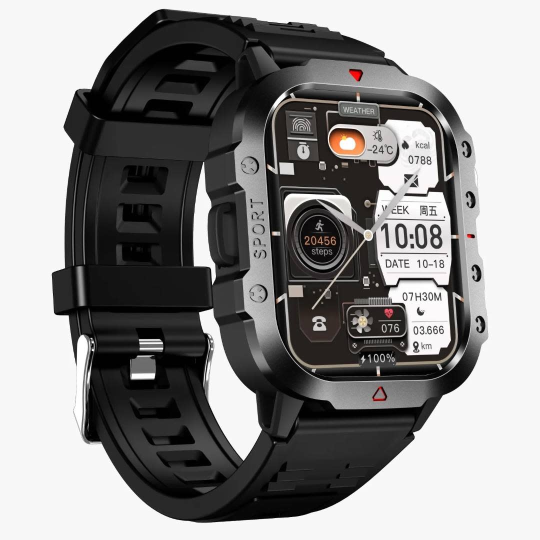 Green Lion Green Lion Gravix Smart Watch - Zwart, foto 3 van 6