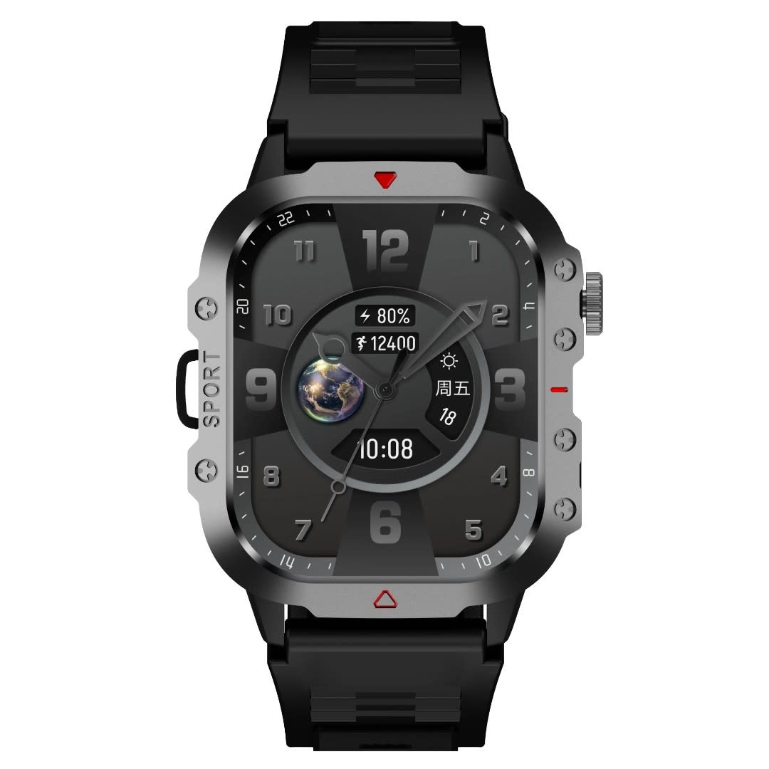 Green Lion Green Lion Gravix Smart Watch - Zwart