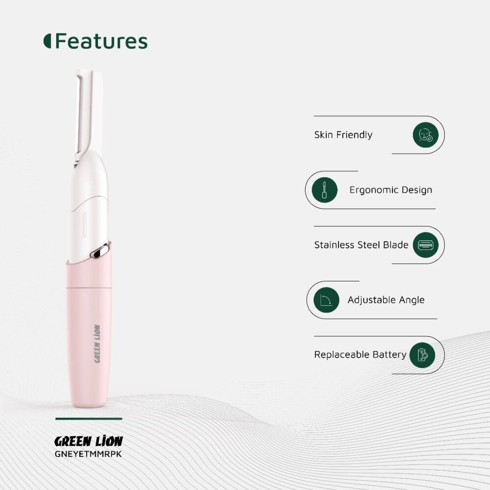 Green Lion Green Lion Eyebrow Hair Trimmer - Rose Green Lion Green Lion Eyebrow Hair Trimmer - Rose