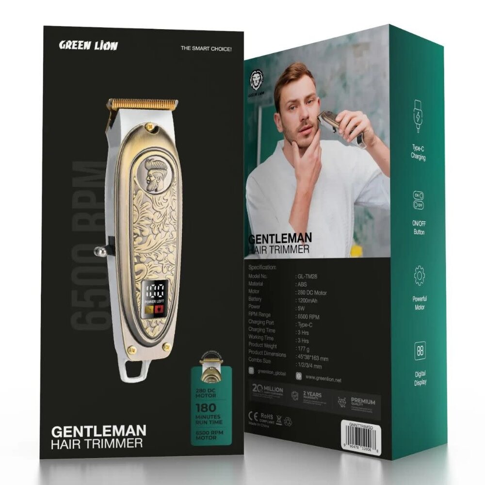 Green Lion Green Lion Gentleman Hair Trimmer - Gold Green Lion Green Lion Gentleman Hair Trimmer - Gold