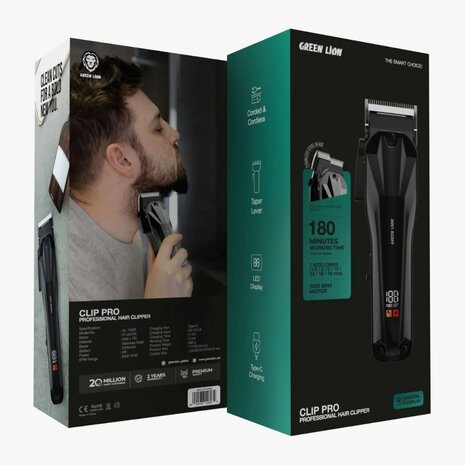 Green Lion Green Lion Clip Pro Professional Hair Clipper - Noir Green Lion Green Lion Clip Pro Professional Hair Clipper - Noir