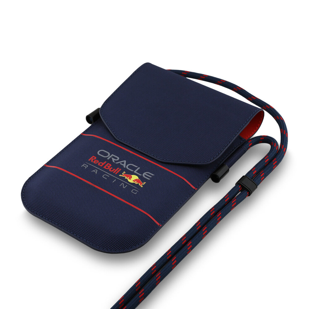 Red Bull Racing Red Bull Racing Meshed PU Sac de téléphone - Oversized Logo - Navy Red Bull Racing Red Bull Racing Meshed PU Sac de téléphone - Oversized Logo - Navy