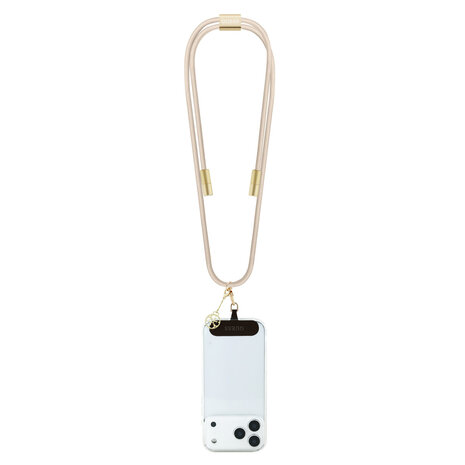 Guess Guess Crossbody Cord with Charging Cable and Tether Patch - USB-C to USB-C - 4G Charm - Beige Guess Guess Crossbody Cord with Charging Cable and Tether Patch - USB-C to USB-C - 4G Charm - Beige