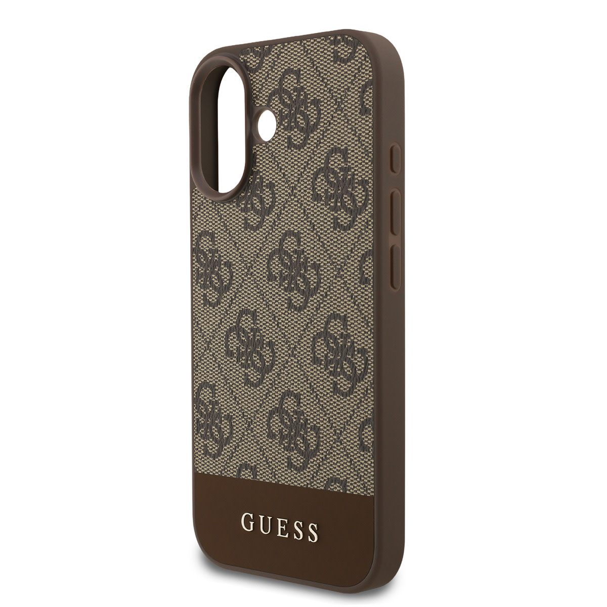 Guess Guess iPhone 17 Backcover hoesje - 4G Bottom Stripe - Bruin, foto 5 van 6