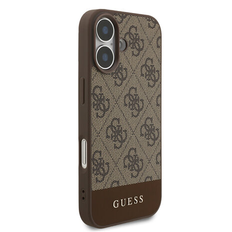 Guess Guess iPhone 17 Back cover case - 4G Bottom Stripe - Brown Guess Guess iPhone 17 Back cover case - 4G Bottom Stripe - Brown