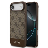 Guess Guess iPhone 17 Air Back cover coque - 4G Bottom Stripe - Marron Guess Guess iPhone 17 Air Back cover coque - 4G Bottom Stripe - Marron