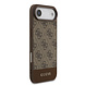 Guess Guess iPhone 17 Air Back-Cover hul - 4G Bottom Stripe - Braun Guess Guess iPhone 17 Air Back-Cover hul - 4G Bottom Stripe - Braun