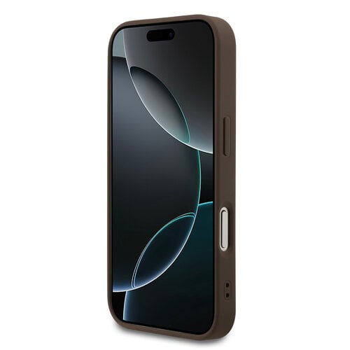 Guess Guess iPhone 17 Pro/iPhone 18 Pro Coque arrière Bande 4G en bas - Marron