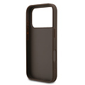 Guess Guess iPhone 17 Pro/iPhone 18 Pro Coque arrière Bande 4G en bas - Marron