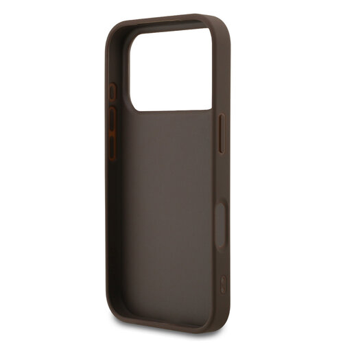 Guess Guess iPhone 17 Pro/iPhone 18 Pro Handyhülle 4G-Streifen am unteren Rand - Braun