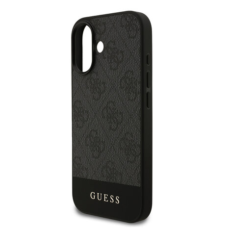Guess Guess iPhone 17 Back cover coque - 4G Bottom Stripe - Gris Guess Guess iPhone 17 Back cover coque - 4G Bottom Stripe - Gris