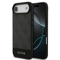 Guess iPhone 17 Air Backcover hoesje - 4G Bottom Stripe - Grijs