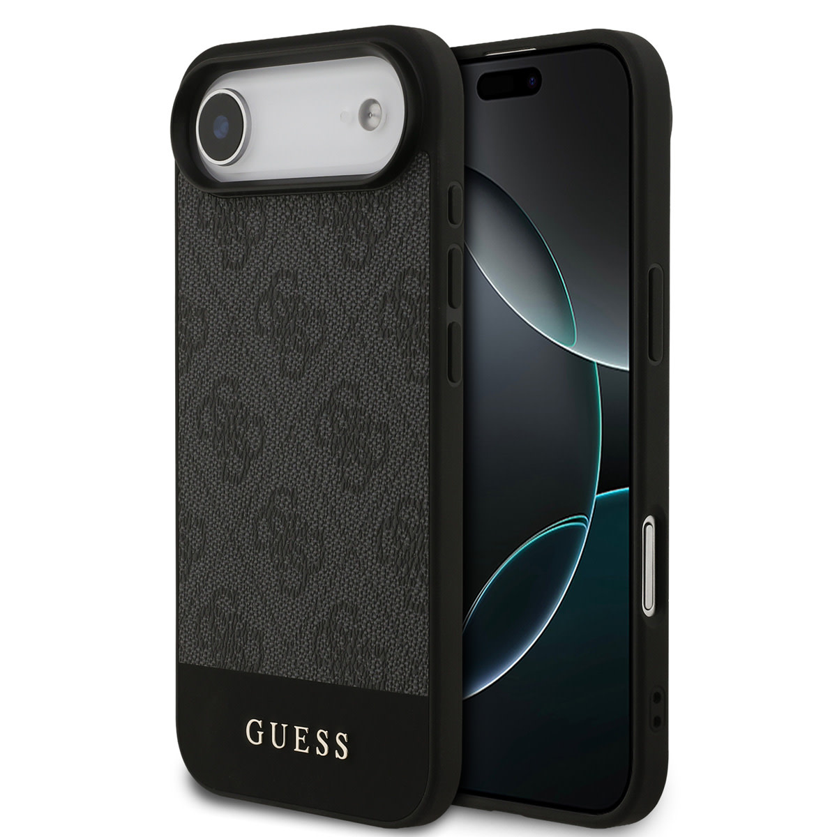 Guess Guess iPhone 17 Air Backcover hoesje - 4G Bottom Stripe - Grijs