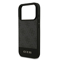 Guess Guess iPhone 17 Pro/iPhone 18 Pro Coque arrière Bande 4G en bas - Gris
