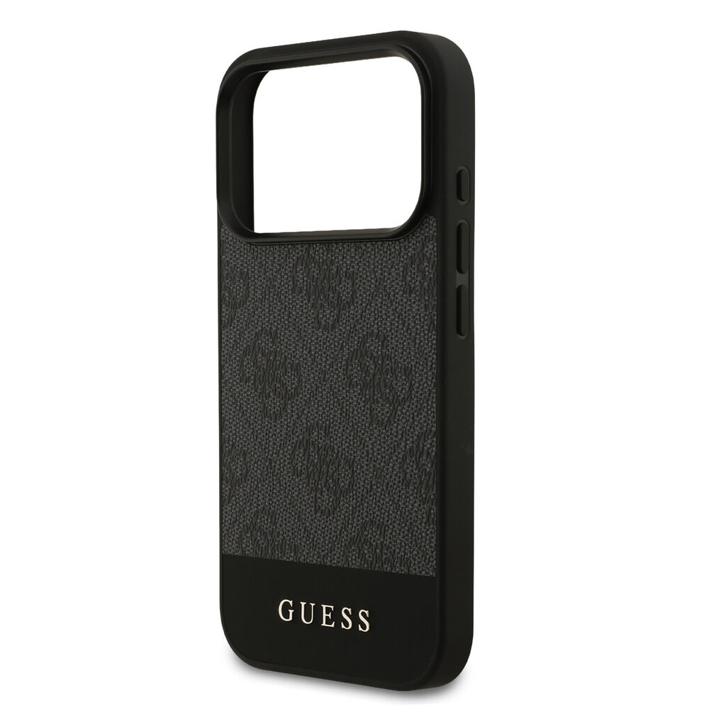Guess Guess iPhone 17 Pro Back cover case - 4G Bottom Stripe - Grey Guess Guess iPhone 17 Pro Back cover case - 4G Bottom Stripe - Grey