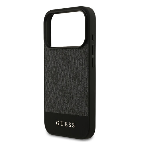 Guess Guess iPhone 17 Pro/iPhone 18 Pro Handyhülle 4G-Streifen am unteren Rand - Grau