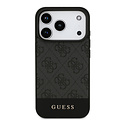 Guess Guess iPhone 17 Pro/iPhone 18 Pro Coque arrière Bande 4G en bas - Gris