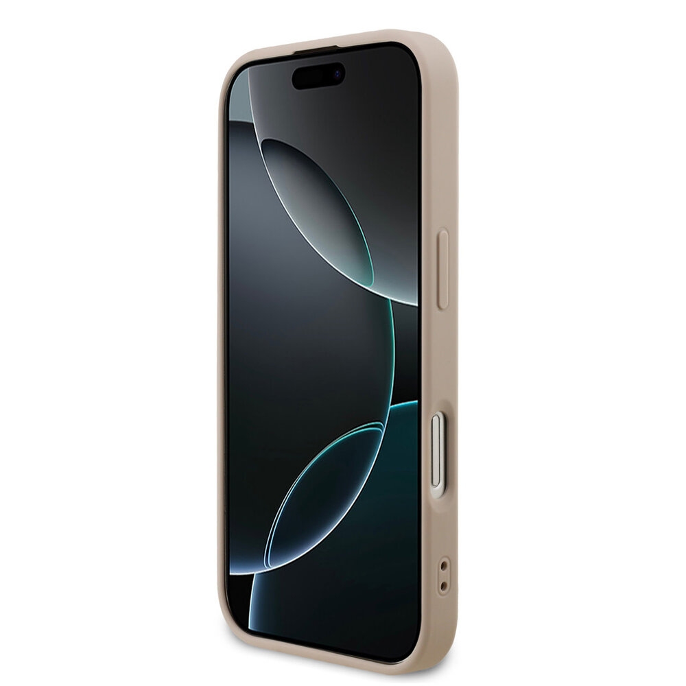 Guess Guess iPhone 17 Back-Cover hul - 4G Bottom Stripe - Rosa Guess Guess iPhone 17 Back-Cover hul - 4G Bottom Stripe - Rosa