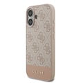 Guess Guess iPhone 17 Backcover hoesje - 4G Bottom Stripe - Roze