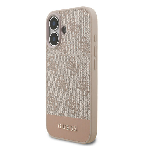Guess Guess iPhone 17 Backcover hoesje - 4G Bottom Stripe - Roze