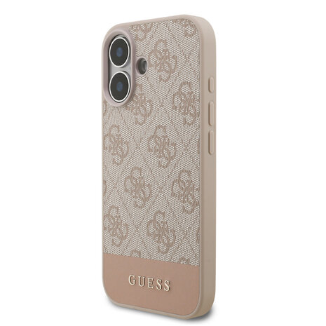 Guess Guess iPhone 17 Back cover case - 4G Bottom Stripe - Pink Guess Guess iPhone 17 Back cover case - 4G Bottom Stripe - Pink