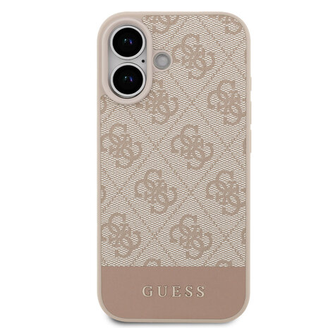 Guess Guess iPhone 17 Back cover case - 4G Bottom Stripe - Pink Guess Guess iPhone 17 Back cover case - 4G Bottom Stripe - Pink