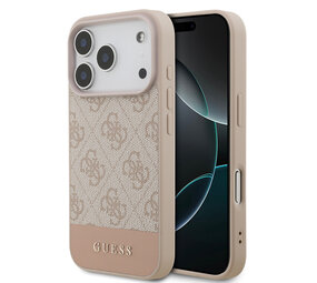 Guess Guess iPhone 17 Pro Back cover case - 4G Bottom Stripe - Pink Guess Guess iPhone 17 Pro Back cover case - 4G Bottom Stripe - Pink