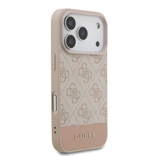 Guess Guess iPhone 17 Pro/iPhone 18 Pro Handyhülle 4G-Streifen am unteren Rand - Rosa