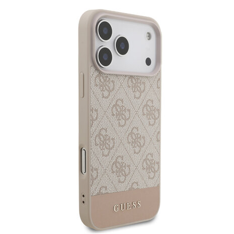 Guess Guess iPhone 17 Pro Max Back cover case - 4G Bottom Stripe - Pink