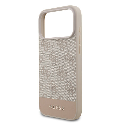 Guess Guess iPhone 17 Pro Max/iPhone 18 Pro Max Coque arrière Bande 4G en bas - Rose