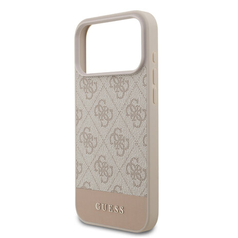 Guess Guess iPhone 17 Pro Max Back cover case - 4G Bottom Stripe - Pink