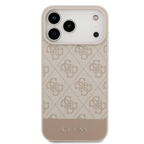 Guess Guess iPhone 17 Pro Max Back cover case - 4G Bottom Stripe - Pink