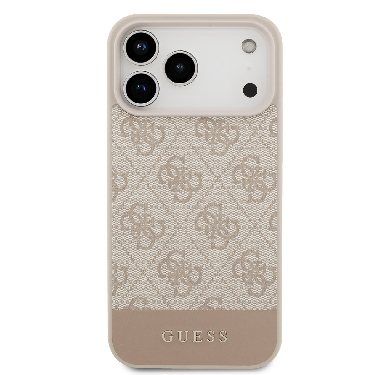 Guess Guess iPhone 17 Pro Max Backcover hoesje - 4G Bottom Stripe - Roze, foto 3 van 6