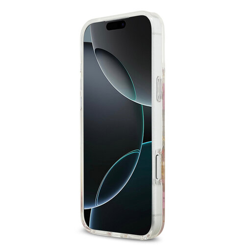 Guess Guess iPhone 17 Pro Max/iPhone 18 Pro Max Handyhülle MagSafe Blumendesign aus Kunstharz - Rosa