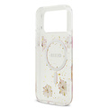 Guess Guess iPhone 17 Pro Max/iPhone 18 Pro Max Handyhülle MagSafe Blumendesign aus Kunstharz - Rosa