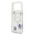 Guess Guess iPhone 17 Pro Max/iPhone 18 Pro Max Handyhülle MagSafe Blumendesign aus Kunstharz - Violett