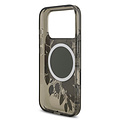 Guess Guess iPhone 17 Pro/iPhone 18 Pro Coque arrière MagSafe Motif floral IML avec dragonne perlée - Noir