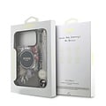 Guess Guess iPhone 17 Pro Max/iPhone 18 Pro Max Handyhülle MagSafe IML-Blumendesign mit Perlenband - Schwarz