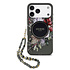 Guess iPhone 17 Pro Max Back cover coque - Magsafe - IML Flowers with Pearl Strap - Noir Guess iPhone 17 Pro Max Back cover coque - Magsafe - IML Flowers with Pearl Strap - Noir