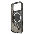 Guess Guess iPhone 17 Pro Max/iPhone 18 Pro Max Handyhülle MagSafe IML-Blumendesign mit Perlenband - Schwarz