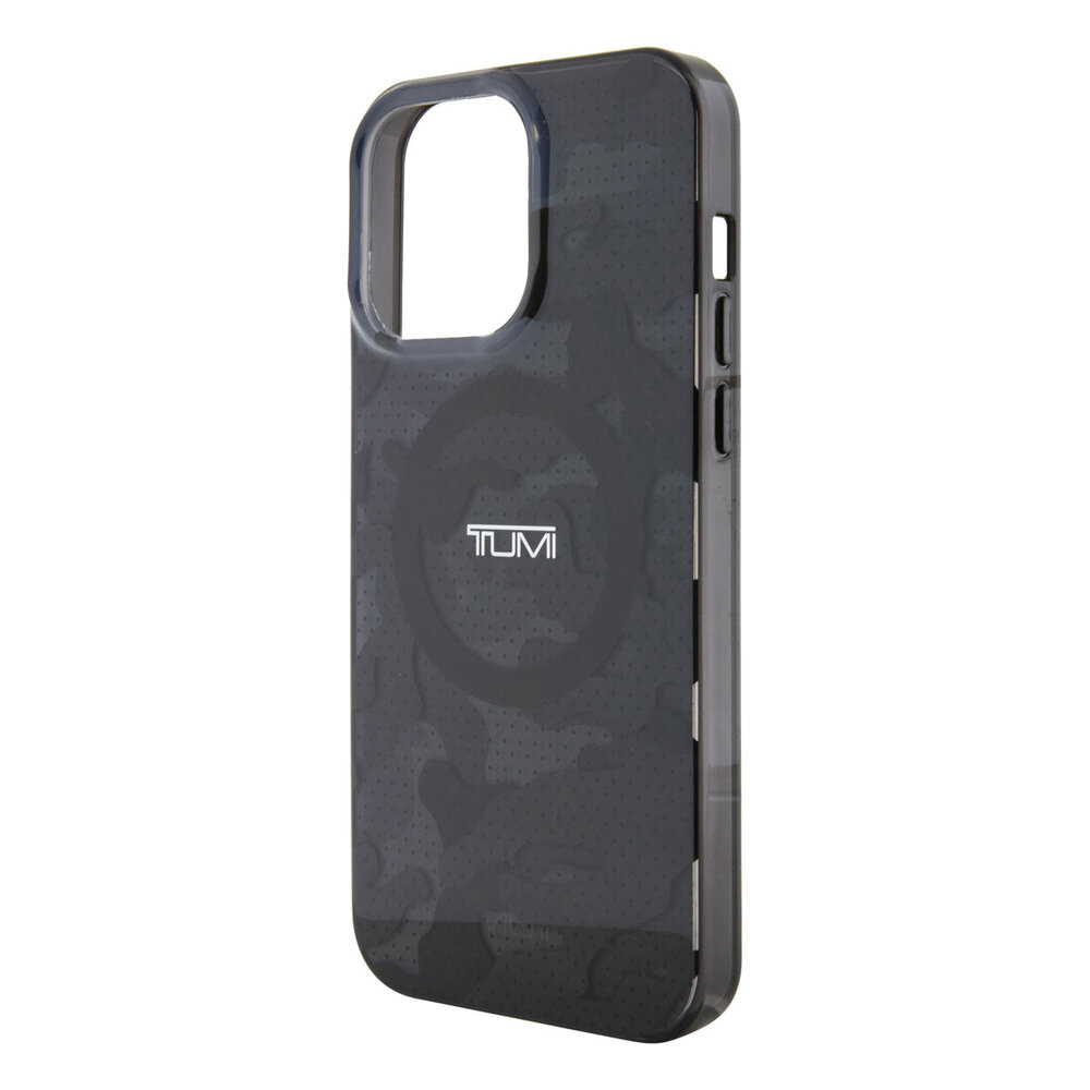 Tumi Tumi iPhone 15 Pro Max Back cover case - Magsafe - Camouflage Print - Gey