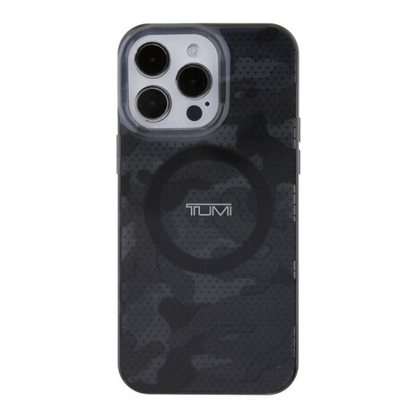 Tumi Tumi iPhone 15 Pro Max Back cover case - Magsafe - Camouflage Print - Gey