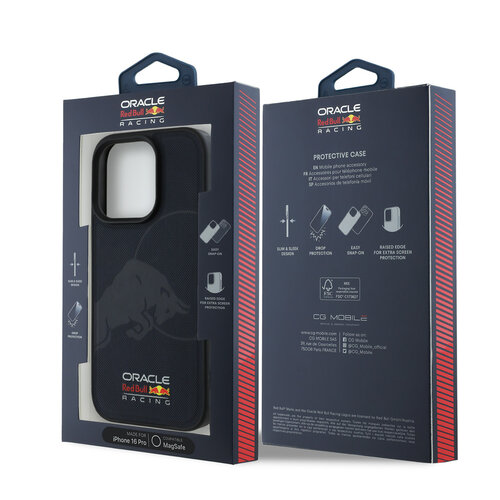 Red Bull Racing Red Bull Racing iPhone 16 Pro Max Back-Cover hul - Magsafe - Meshed - Debossed Bull - Navy