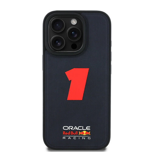 Red Bull Racing Red Bull Racing iPhone 16 Pro Max Back-Cover hul - Magsafe - Meshed - 3D Rubber Number 1 - Navy
