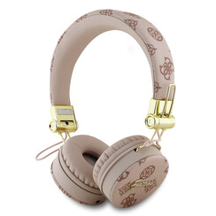 Guess Bluetooth Headphones - Peony Script - Round Shape - Brown
