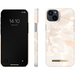 iDeal of Sweden iPhone 14 & 15 Plus Hardcase Backcover - Fashion Case - Rose Pearl Marble