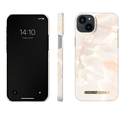 iDeal of Sweden iDeal of Sweden Coque arriere pour iPhone 14 & 15 Plus - Fashion Case - Rose Pearl Marble iDeal of Sweden iDeal of Sweden Coque arriere pour iPhone 14 & 15 Plus - Fashion Case - Rose Pearl Marble