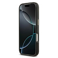 Lacoste Lacoste iPhone 17 Pro/iPhone 18 Pro Coque arrière MagSafe Finition transparente et dépolie Bord doré - Noir