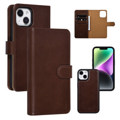 UNIQ Accessory iPhone 14 & 13 Book Case - 2 in 1 Book type and back cover card holder - Red