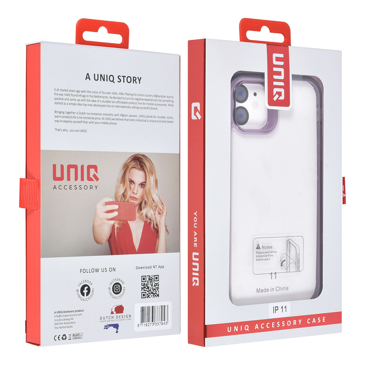TUNIQ TUNIQ iPhone 11 Backcover hoesje - Paars, foto 3 van 4